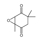 3,3,6-trimethyl-7-oxabicyclo[4.1.0]heptane-2,5-dione结构式