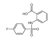 2-[(4-fluorophenyl)sulfonylamino]benzoic acid结构式