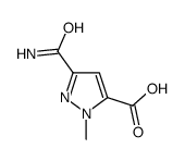 1H-Pyrazole-5-carboxylicacid,3-(aminocarbonyl)-1-methyl-(9CI) Structure