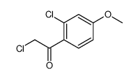 Ethanone, 2-chloro-1-(2-chloro-4-methoxyphenyl)- (9CI) Structure