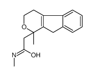 N-methyl-2-(1-methyl-4,9-dihydro-3H-indeno[2,1-c]pyran-1-yl)acetamide结构式