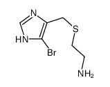 2-[(4-bromo-1H-imidazol-5-yl)methylsulfanyl]ethanamine结构式