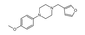 1-(furan-3-ylmethyl)-4-(4-methoxyphenyl)piperazine结构式