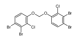 1,2-dibromo-3-chloro-4-[(3,4-dibromo-2-chlorophenoxy)methoxy]benzene Structure