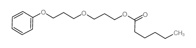 Hexanoic acid,3-(3-phenoxypropoxy)propyl ester结构式