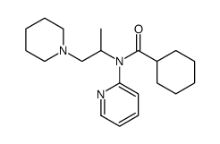 N-(1-piperidin-1-ylpropan-2-yl)-N-pyridin-2-ylcyclohexanecarboxamide结构式