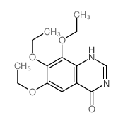 6,7,8-triethoxy-1H-quinazolin-4-one结构式