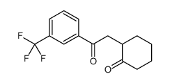 2-[2-oxo-2-[3-(trifluoromethyl)phenyl]ethyl]cyclohexan-1-one结构式