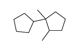 1-cyclopentyl-1,2-dimethylcyclopentane结构式