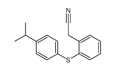 2-[2-(4-propan-2-ylphenyl)sulfanylphenyl]acetonitrile Structure