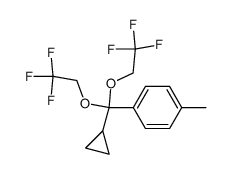 Cyclopropyl-p-tolyl-keton-trifluorethanolketal Structure