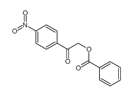 Benzoic acid 2-oxo-2-(4-nitrophenyl)ethyl ester structure