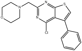 4-({4-chloro-5-phenylthieno[2,3-d]pyrimidin-2-yl}methyl)morpholine Structure