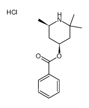 2,2,6-trimethylpiperidin-4-yl benzoate hydrochloride Structure