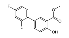 methyl 5-(2,4-difluorobenzene)salicylate Structure