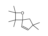 2,2,3,3,7,7-hexamethyl-1-oxaspiro[3.4]oct-5-ene结构式