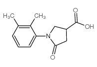 1-(2,3-二甲基苯基)-5-氧代吡咯烷-3-羧酸结构式