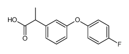 2-[3-(4-Fluoro-phenoxy)-phenyl]-propionic acid Structure
