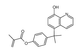 5-{1-methyl-1-[4-(2-methyl-acryloyloxy)-phenyl]-ethyl}-quinolin-8-ol Structure