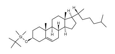 3-O-叔丁基二甲基甲硅烷基胆固醇结构式