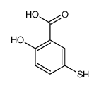 2-hydroxy-5-sulfanylbenzoic acid Structure