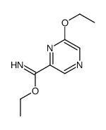 ethyl 6-ethoxypyrazine-2-carboximidate结构式