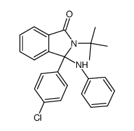 3-anilino-2-tert-butyl-3-(4-chloro-phenyl)-2,3-dihydro-isoindol-1-one Structure