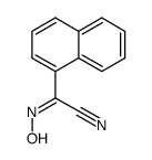 2-Hydroxyimino-2-(1-naphthyl)-acetonitril Structure