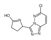 5-(6-chloro-[1,2,4]triazolo[4,3-b]pyridazin-3-yl)pyrrolidin-2-one结构式