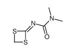 3-(1,3-dithietan-2-ylidene)-1,1-dimethylurea结构式