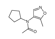 N-cyclopentyl-N-(5-methyl-1,2-oxazol-4-yl)acetamide Structure