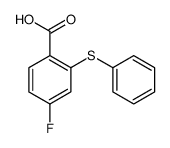 4-fluoro-2-phenylsulfanylbenzoic acid结构式