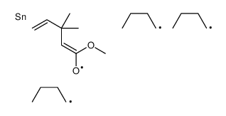 methyl 3,3-dimethyl-2-tributylstannylpent-4-enoate Structure