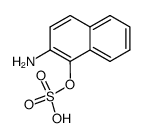 2-AMINO-1-NAPHTHYLHYDROGENSULPHATE structure