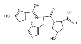 (2S,4R)-4-hydroxy-1-[(2S)-3-(1H-imidazol-5-yl)-2-[[(2S)-5-oxopyrrolidine-2-carbonyl]amino]propanoyl]pyrrolidine-2-carboxamide Structure