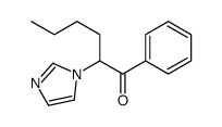 2-imidazol-1-yl-1-phenylhexan-1-one结构式