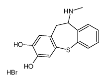 6-(methylamino)-5,6-dihydrobenzo[b][1]benzothiepine-2,3-diol,hydrobromide结构式