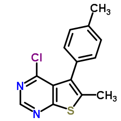 4-Chloro-6-methyl-5-(4-methylphenyl)thieno[2,3-d]pyrimidine Structure