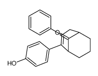 4-(4-hydroxyphenyl)-3-phenylbicyclo[3.3.1]non-3-en-9-one结构式