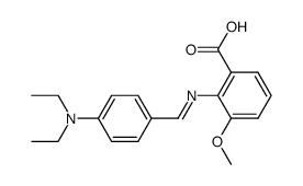 2-{[1-(4-Diethylamino-phenyl)-meth-(E)-ylidene]-amino}-3-methoxy-benzoic acid Structure