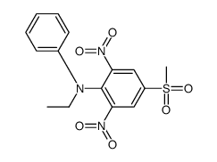 N-ethyl-4-methylsulfonyl-2,6-dinitro-N-phenylaniline Structure