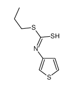 propyl N-thiophen-3-ylcarbamodithioate结构式