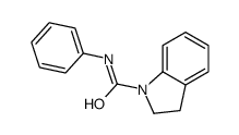 N-phenyl-2,3-dihydroindole-1-carboxamide结构式
