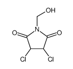 3,4-dichloro-1-(hydroxymethyl)pyrrolidine-2,5-dione Structure