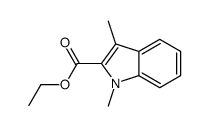 ethyl 1,3-dimethylindole-2-carboxylate结构式