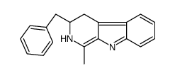 3-benzyl-1-methyl-3,4-dihydro-2H-pyrido[3,4-b]indole结构式