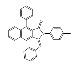7-Phenyl-5,6-benzo-3-benzyliden-2-p-tolyl-phthalimidin结构式