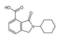 2-CYCLOHEXYL-3-OXO-2,3-DIHYDRO-1 H-ISOINDOLE-4-CARBOXYLIC ACID结构式
