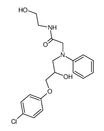 2-{[3-(4-Chloro-phenoxy)-2-hydroxy-propyl]-phenyl-amino}-N-(2-hydroxy-ethyl)-acetamide Structure
