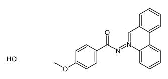 4-methoxy-N-phenanthridin-5-ium-5-ylbenzamide,chloride结构式